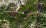 Colle delle Finestre e Assietta - 250 Assietta Sommeiller Jafferau Saraceni Map